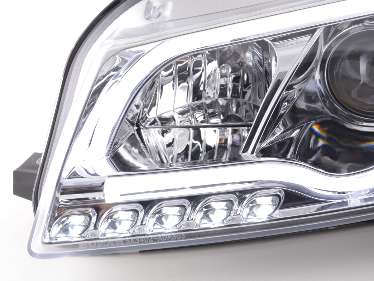 Scheinwerfer Set Daylight LED Tagfahrlicht Audi A3 Typ 8P/8PA 03-08 chrom Scheinwerfer Set Daylight LED Tagfahrlicht Audi A3 Typ 8P/8PA 03-08 chrom